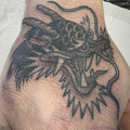 black and grey tattoo by Jo at Have Faith Tattoo Bath