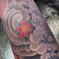 black and grey tattoo by Jo at Have Faith Tattoo Bath