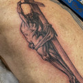 black and grey tattoo by Jo at Have Faith Tattoo Bath