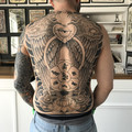 black and grey tattoo by Jo at Have Faith Tattoo Bath