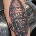 black and grey tattoo by Jo at Have Faith Tattoo Bath