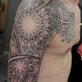 black and grey tattoo by Jo at Have Faith Tattoo Bath