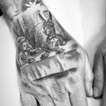 black and grey tattoo by Jo at Have Faith Tattoo Bath