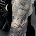 black and grey tattoo by Jo at Have Faith Tattoo Bath