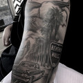 fine-line tattoo by Jo at Have Faith Tattoo Bath