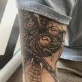 fine-line tattoo by Jo at Have Faith Tattoo Bath